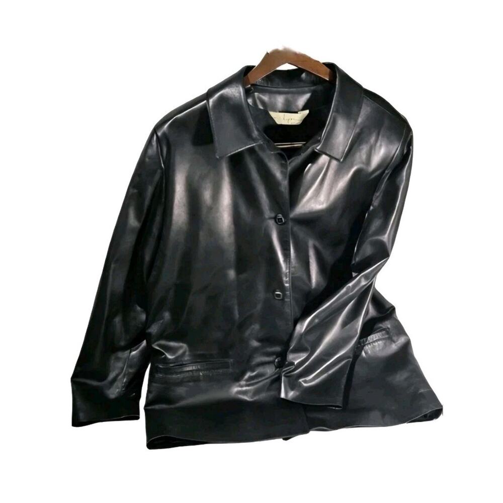 Sybelle Lyn Genuine Leather Jacket – Made in Canada – Size 10